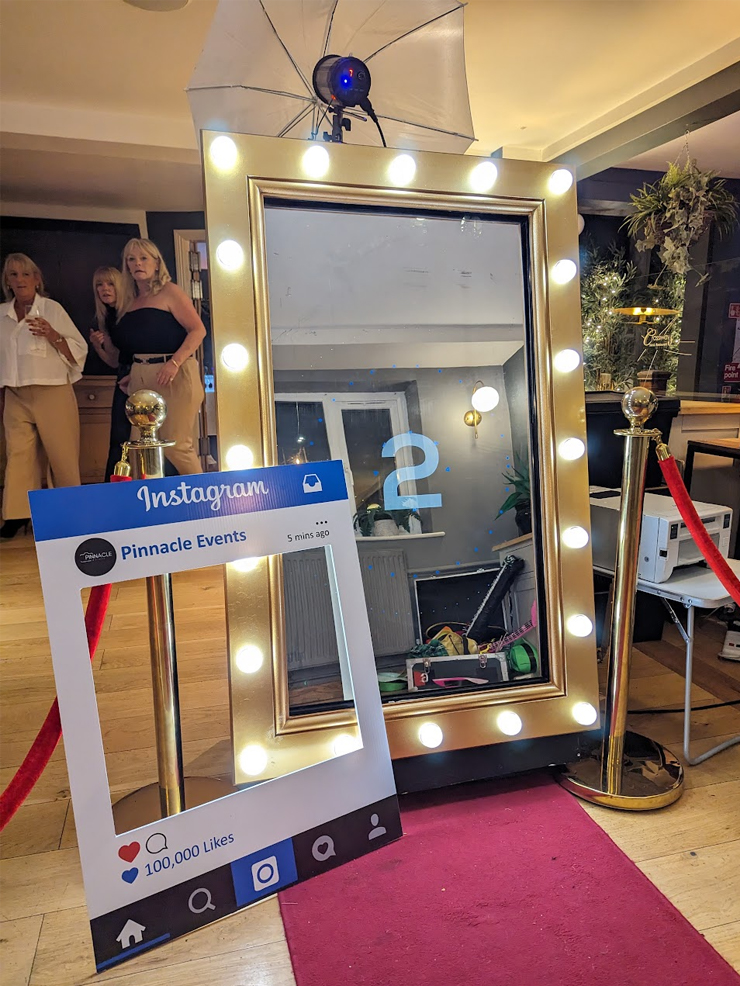 Magic Mirror Photo Booth at formal event